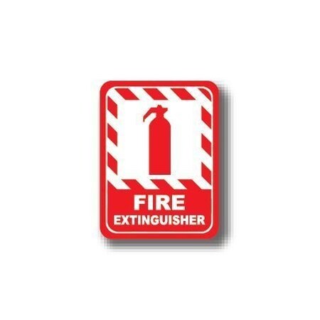 Ergomat 24in x 18in RECTANGLE SIGNS - Fire Extinguisher DSV-SIGN 432 #0382 -UEN